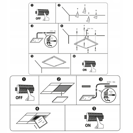 Panel LED Podtynkowy/Natynkowy Kaseton 60x60cm 30W 4000K 4000lm 85° ECOLIGHT