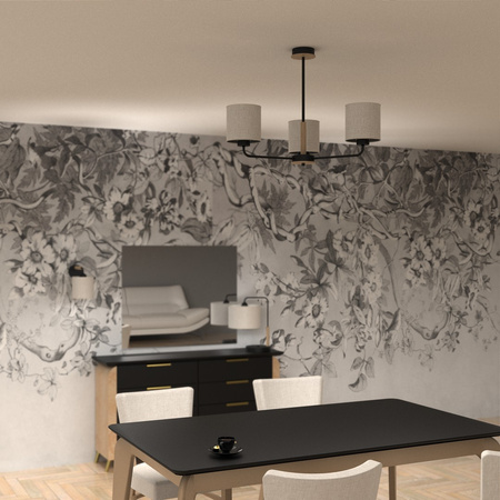 Lampa Sufitowa Żyrandol ATLANTA 3xE27 Milagro