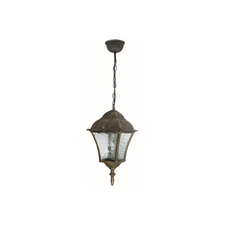 Lampa Wisząca Sufitowa Ogrodowa Zewnętrzna E27 IP43 Złoty Klasyczny Toscana 8394 Rabalux
