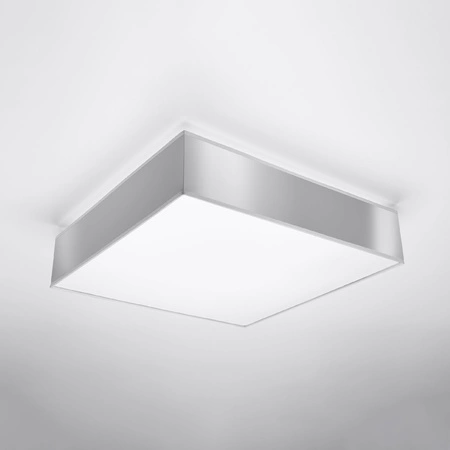 Lampa Sufitowa Plafon 3x E27 Kwadratowa Szara Minimalistyczna Horus Sollux