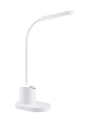 Lampka Biurkowa LED 7W 200lm 3000-5700K CCT USB Biała Ściemnialna Dotykowa Bucket Philips