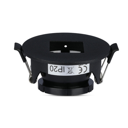 Oprawa Sufitowa Podtynkowa Oczko GU10 Okrągła Czarna VT-883 V-TAC