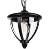Lampa Ogrodowa Wisząca Zewnętrzna E27 LED Latarnia Czarna ARETOS LUMILED