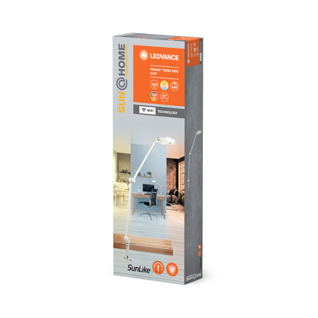 Lampa Stołowa Biurkowa Nocna LED 15W 600lm CCT Ściemnialna Biały SMART+ WiFi Sun@Home Ledvance