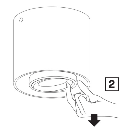 Oprawa Natynkowa Punktowa Spot GU10 Czarna Złota XENO Sanico Goldlux