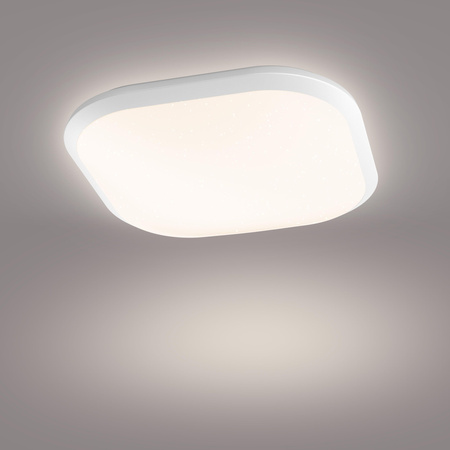 Lampa Sufitowa Plafon Natynkowy LED 18W 1500lm 2700K Biała CAVANAL Philips
