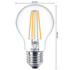 Żarówka LED E27 A60 7W = 60W 850lm 4000K Neutralna Filament PHILIPS