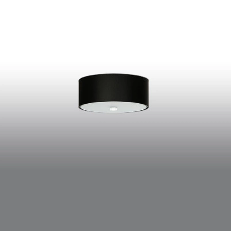 Lampa Sufitowa Plafon 3x E27 Geometryczna Czarna Minimalistyczna Skala Sollux