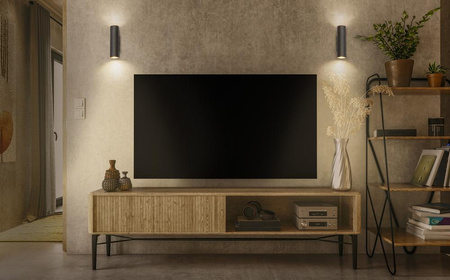 Lampa Ścienna Dekoracyjna Kinkiet Oprawa Natynkowa GU10 Czarny Decor Ledvance