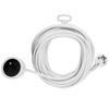 Przedłużacz Sieciowy Kabel z Uziemieniem Listwa Zasilająca 1 Gniazdo 10m Biały Sznur Lendo Lumiled