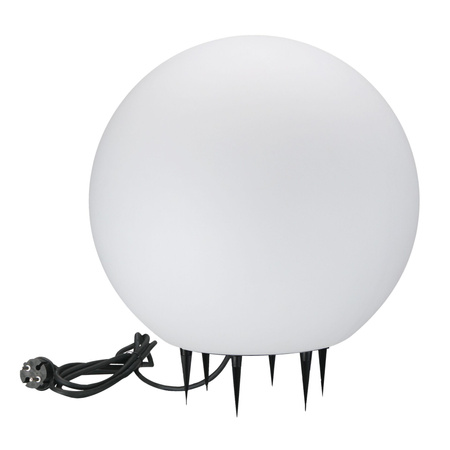 Kula Ogrodowa Lampa Zewnętrzna E27 Biała IP65 Argento Sanico Goldlux