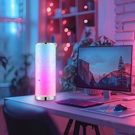 Lampa Stołowa LED 5W 400lm 3000K RGBW 360° Biała Ściemnialna Stella Sanico Goldlux