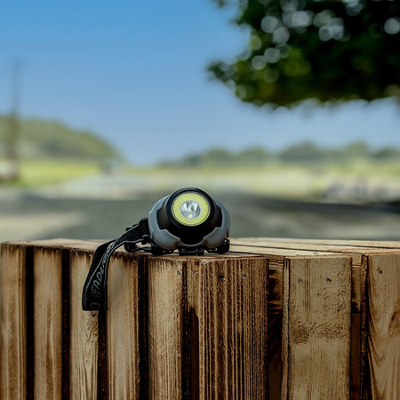 Latarka Czołowa Czołówka LED Bateryjna + COB 170lm VA0119 Vayox