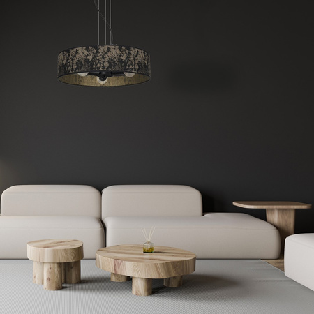 Lampa Wisząca Sufitowa SATINO Złota 3xE27 Milagro