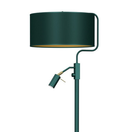 Lampa Stojąca Podłogowa VERDE Zielona 1xE27 + 1x mini GU10 Milagro