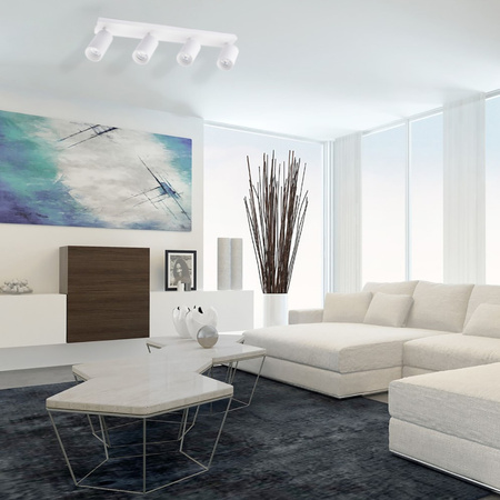 Lampa sufitowa QUALIS SPOT Reflektor Oprawa Halogenowa 4xGU10 Biała