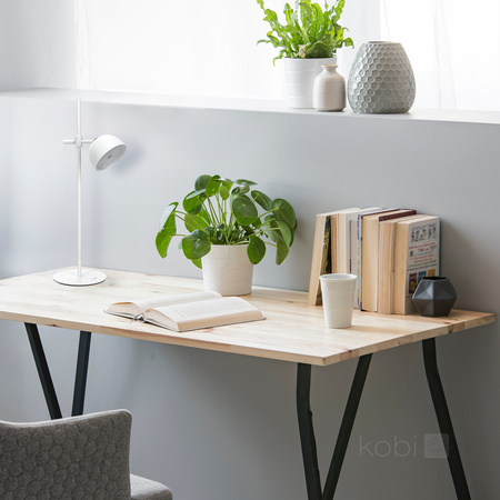 Lampka Biurkowa Stołowa LED 3.5W 220lm CCT 120° Akumulatorowa Biała IP54 Lizbona Kobi