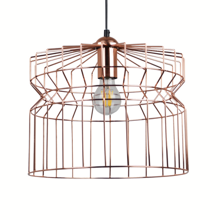 Lampa Sufitowa Wisząca Zwis Dekoracyjna E27 Złota Lagos Sanico Goldlux