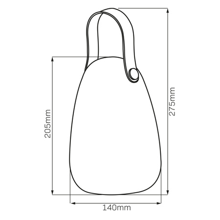 Lampa Solarna Kempingowa 2W 3000K RGBW Biała IP44 z Czujnikiem Zmierzchu Canaria Sanico Goldlux