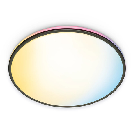 Plafon LED Lampa Sufitowa Natynkowa 21W BIAŁY + RGB Czarny SMART WiFi WiZ