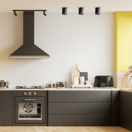 Oprawa Natynkowa HALOGENOWA Tuba Spot Okrągła Czarna GU10 Bima Milagro