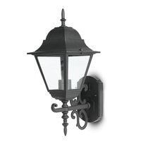 Lampa Ogrodowa Elewacyjna Kinkiet E27 Duża Czarny mat VT-761 V-TAC