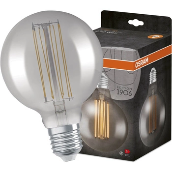 Żarówka Dekoracyjna LED E27 G125 11W = 42W 500lm 1800K Ciepła 320° Filament Ściemnialna OSRAM Vintage 1906