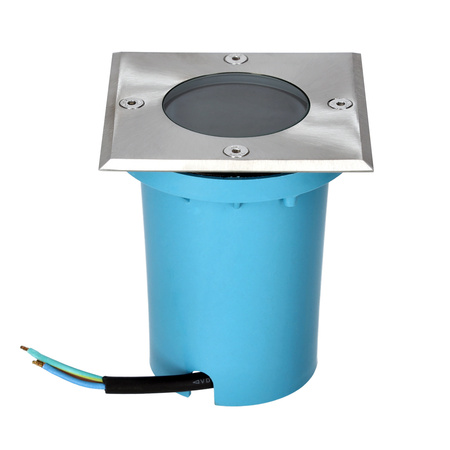 Oprawa Najazdowa Dogruntowa Kwadratowa GU10 IP65 Chrom Entrada Kobi