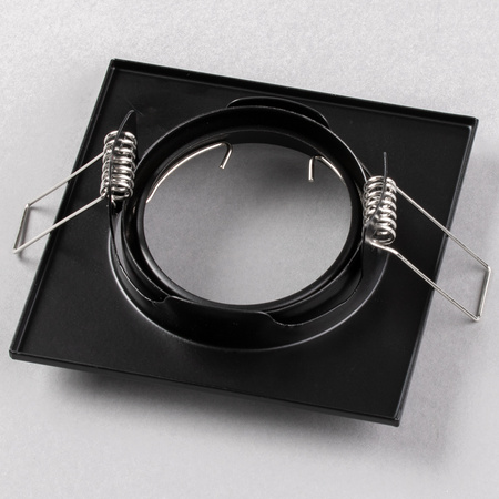 Oprawa HALOGENOWA Podtynkowa Ruchoma Kwadrat PICTOR Czarna Blacha MR16 GU10