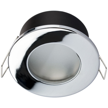 Zestaw Oprawa HALOGENOWA Hermetyczna Łazienkowa PODBITKA AQUS Chrom IP44 + LED GU10 6W 6500K Lumiled