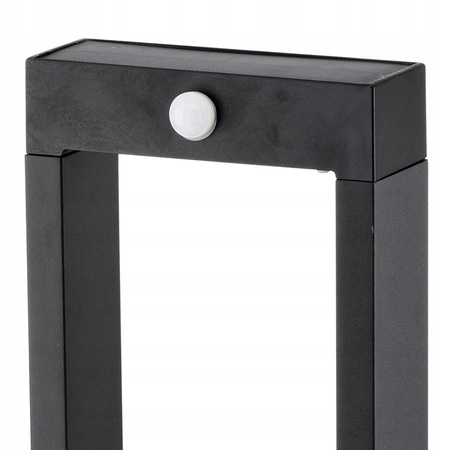 Lampa Solarna Ogrodowa LED Stojąca Ozdobna Słupek Czujnik Ruchu i Zmierzchu IP54 4000K