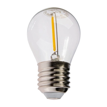 Żarówka LED E27 G45 1,3W 55lm 2700K Ciepła 360° Filament KOBI do Girlandy