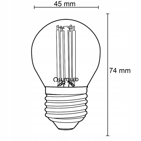 Girlanda Ogrodowa Zewnętrzna Łańcuch Świetlny 10m 10x E27 Żarówki 7W 3000K NARCI Lumiled