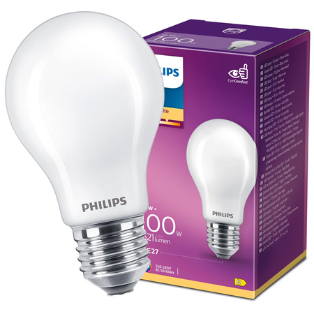 Żarówka LED E27 A60 10.5W = 100W 1521lm 2700K Ciepła FILAMENT LED Classic Philips