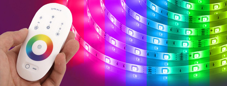 Sterownik do Taśm LED RGB+W ODBIORNIK 288W + Pilot Dotykowy RF 2,4GHz