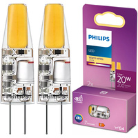 2x Żarówka LED G4 Kapsułka 1.7W = 20W 200lm 2700K Ciepła 12V Philips