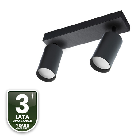 Lampa Sufitowa Plafon SPOT TUBA Reflektor Oprawa Halogenowa Skośna 2x GU10 TABULA LUMILED