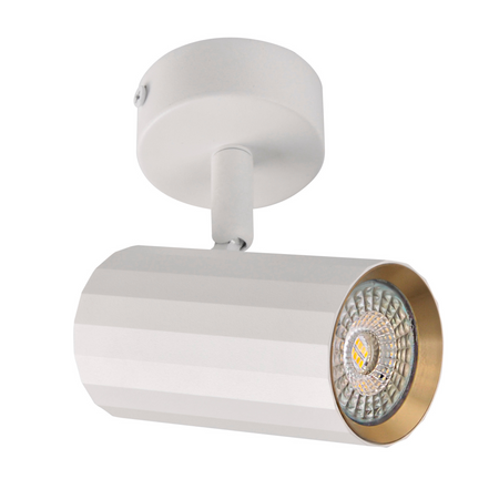 Oprawa Ścienno-Sufitowa Reflektor Punktowy GU10 Biała Złota NICEA Sanico Goldlux