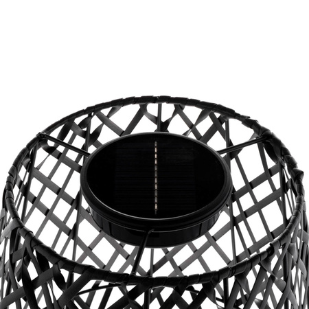 Lampa Solarna LED Zewnętrzna Ogrodowa Stojąca Latarenka 3000K IP44 38cm Czujnik Zmierzchu