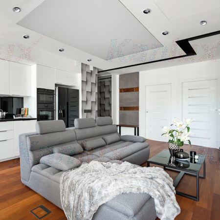 Oprawa sufitowa halogenowa SIMEN MR16 GU10 biało-złota Kanlux