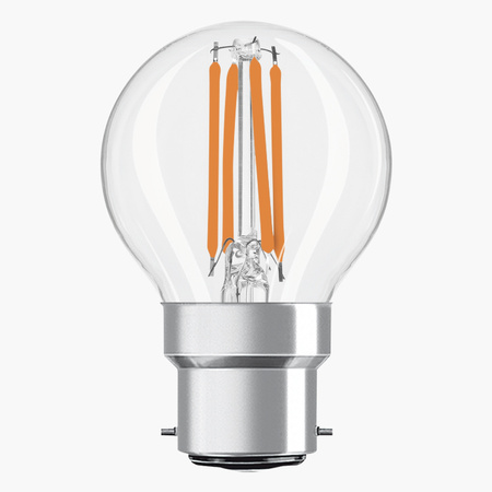 Żarówka LED P45 Kulka B22d 4W = 40W 470lm 4000K Neutralna 300° Retrofit Filament CLASSIC Osram