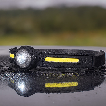 Latarka Czołowa Akumulatorowa LED COB + XPG 550lm USB-C 6 Trybów Pracy VA0154 Vayox