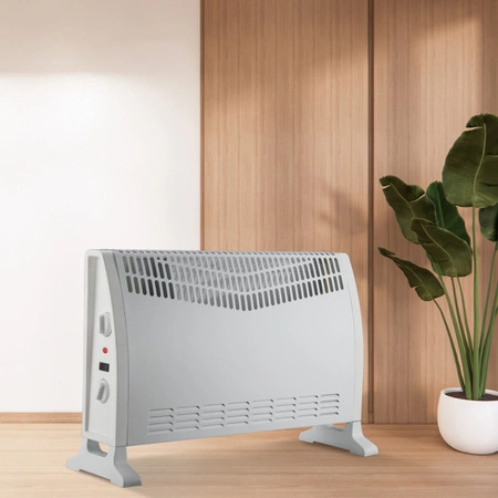 Konwektor Grzejnik Konwektorowy 2000W Turbo Regulowany Termostat Biały Sanico Goldlux