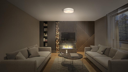 Plafon Lampa Sufitowa Natynkowa E27 Beżowy 40cm Orbis Ledvance