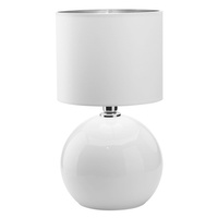 Lampa Stołowa Biurkowa Nocna PALLA SMALL Abażur Biało-Srebrna Nowoczesna E27 5066 TK Lighting