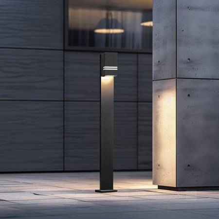 Lampa ogrodowa LED QUAZAR 12 GU10 IP44 KOBI ALUMINIUM CZARNA