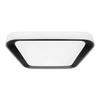Plafon LED Lampa Sufitowa Natynkowa Czarny kwadratowy QUADRO 38W 40 cm CCT + Pilot Milagro