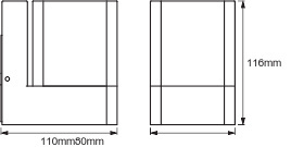 Kinkiet Ogrodowy LED INTELIGENTNY 9,5W RGB+W Ciemny szary SMART+ WiFi CUBE LEDVANCE