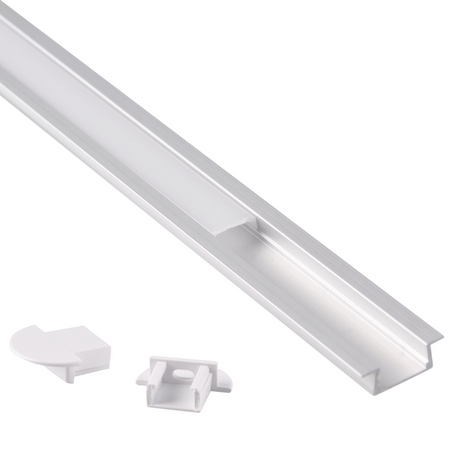 Profil Aluminiowy Osłona do Taśm Pasków LED Srebrna Sanico Goldlux