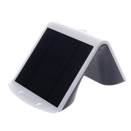 Lampa Ogrodowa Solarna Kinkiet Elewacyjny BUTTERFLY LED IP65 3,2W 4000K Czujnik Biała Eko-Light